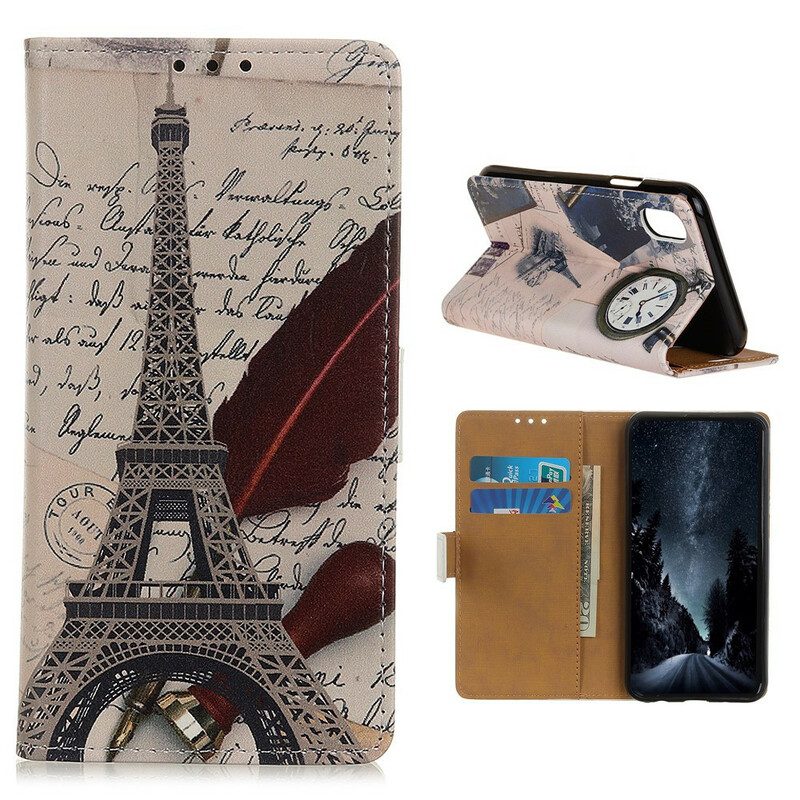 Folio Cover Xiaomi Redmi 9A Torre Eiffel Del Poeta