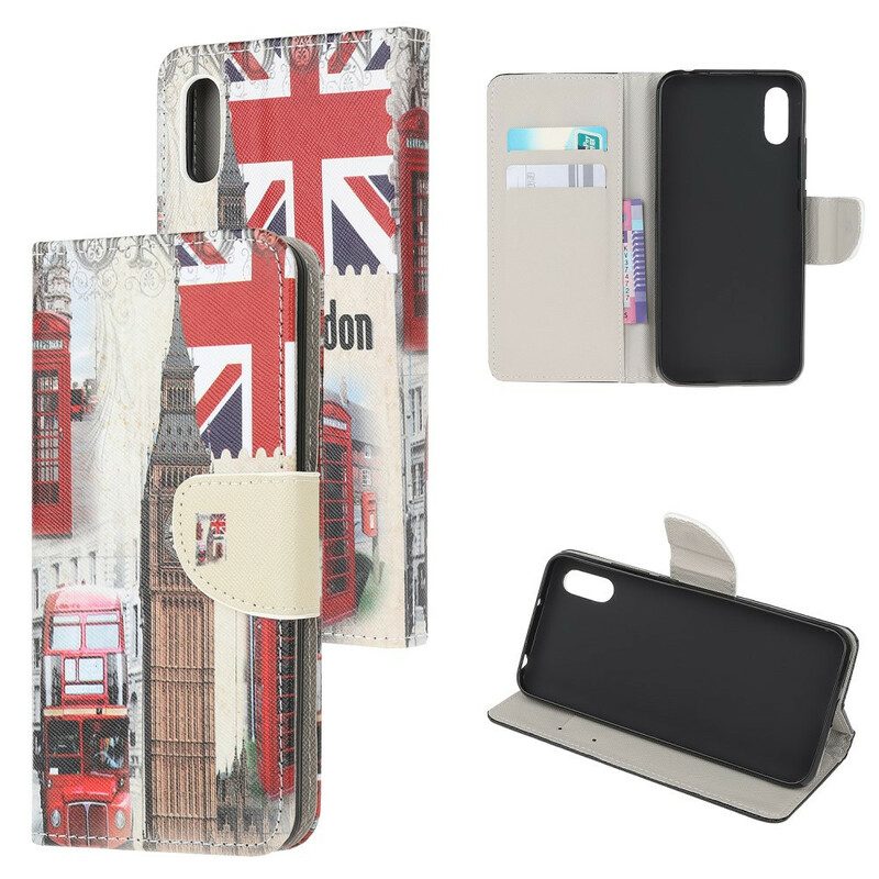 Folio Cover Xiaomi Redmi 9A Vita Londinese