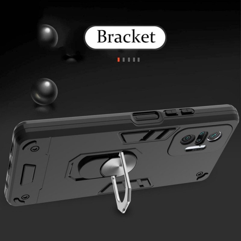 Cover Xiaomi Redmi Note 10 Pro Anello-supporto Staccabile Metallico