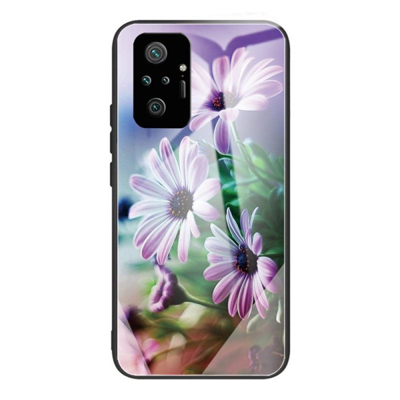 Cover Xiaomi Redmi Note 10 Pro Fiori Realistici In Vetro Temperato