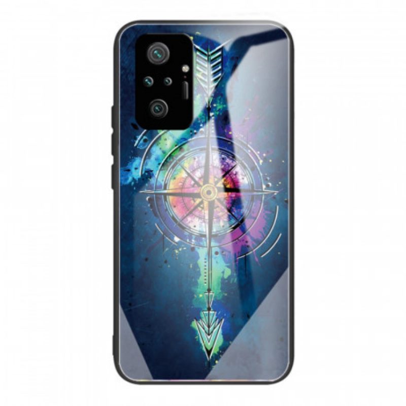 Cover Xiaomi Redmi Note 10 Pro Freccia In Vetro Temperato