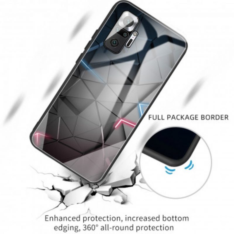 Cover Xiaomi Redmi Note 10 Pro Geometria In Vetro Temperato