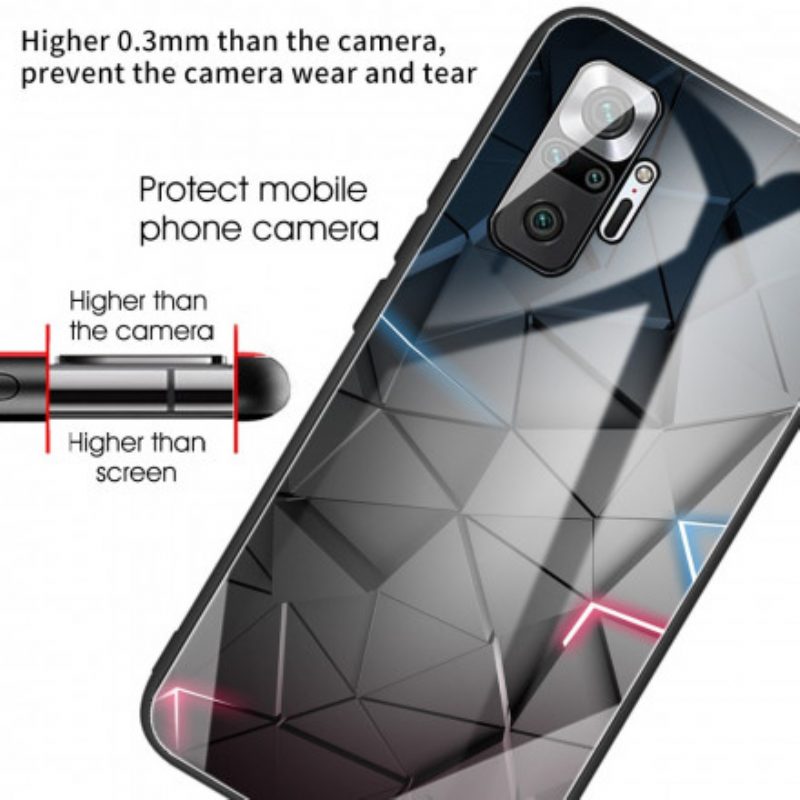 Cover Xiaomi Redmi Note 10 Pro Geometria In Vetro Temperato