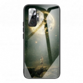 Cover Xiaomi Redmi Note 10 Pro Luna Uomo In Vetro Temperato