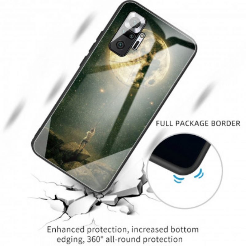 Cover Xiaomi Redmi Note 10 Pro Luna Uomo In Vetro Temperato