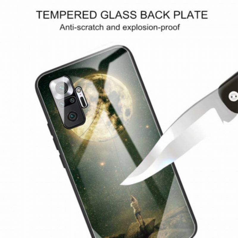 Cover Xiaomi Redmi Note 10 Pro Luna Uomo In Vetro Temperato