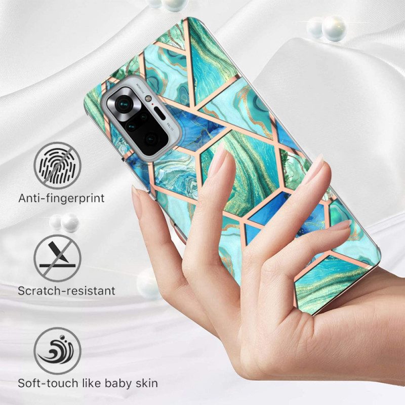 Cover Xiaomi Redmi Note 10 Pro Marmo Dalle Geometrie Intense