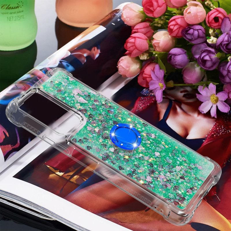 Cover Xiaomi Redmi Note 10 Pro Paillettes Con Supporto Ad Anello
