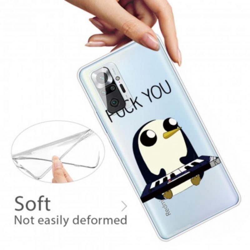 Cover Xiaomi Redmi Note 10 Pro Pinguino. Vaffanculo