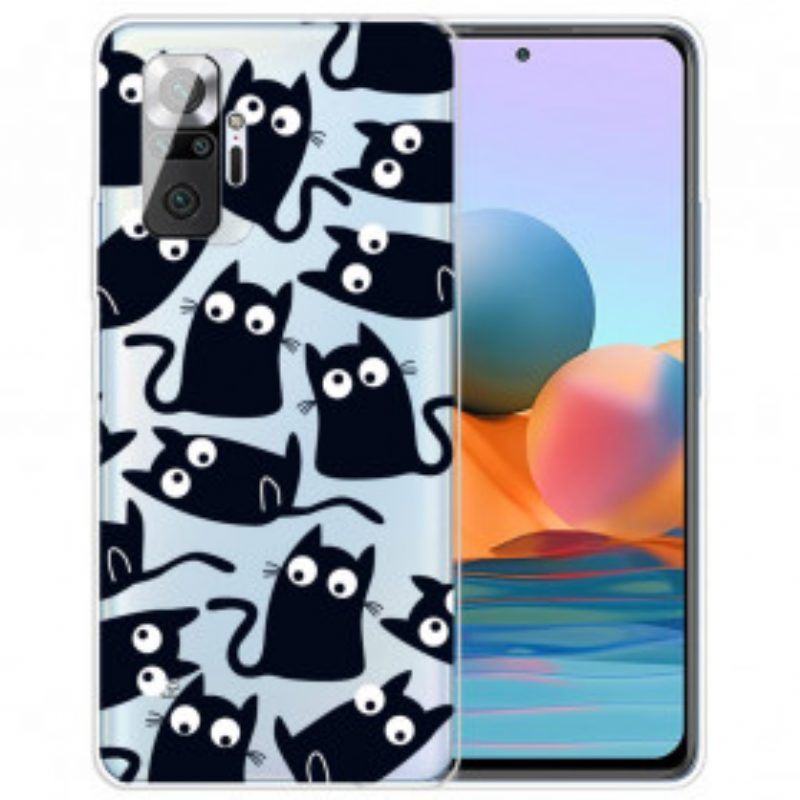 Cover Xiaomi Redmi Note 10 Pro Più Gatti Neri