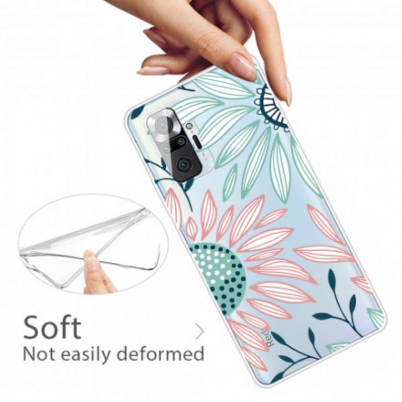 Cover Xiaomi Redmi Note 10 Pro Un Fiore Trasparente