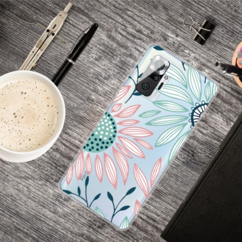 Cover Xiaomi Redmi Note 10 Pro Un Fiore Trasparente