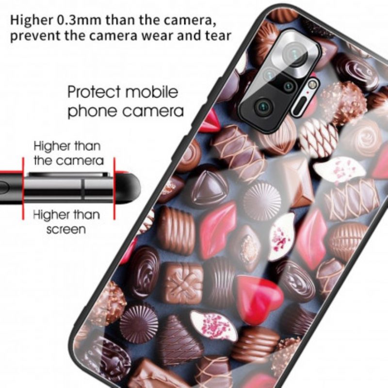 Cover Xiaomi Redmi Note 10 Pro Vetro Temperato Al Cioccolato