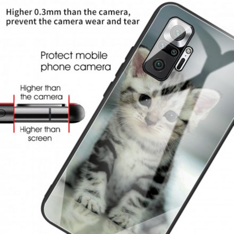 Cover Xiaomi Redmi Note 10 Pro Vetro Temperato Gattino