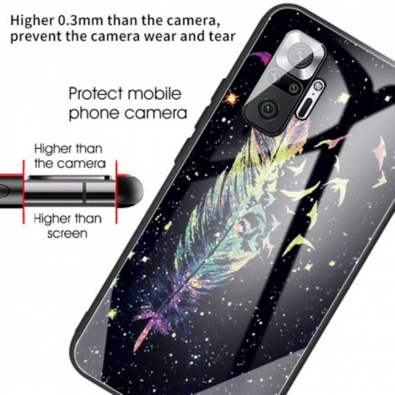Cover Xiaomi Redmi Note 10 Pro Vetro Temperato Piuma