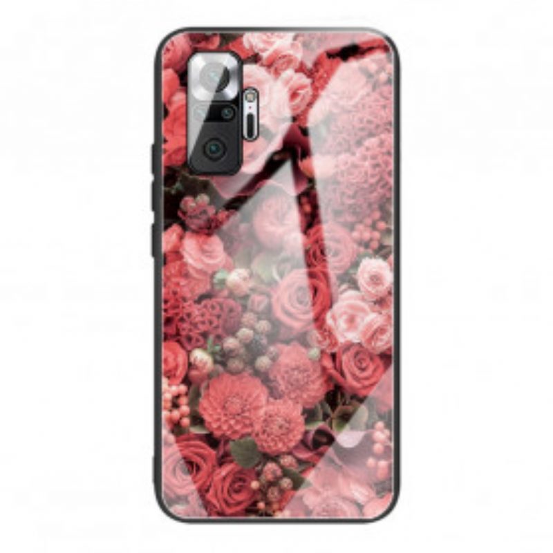 Cover Xiaomi Redmi Note 10 Pro Vetro Temperato Rose Flowers