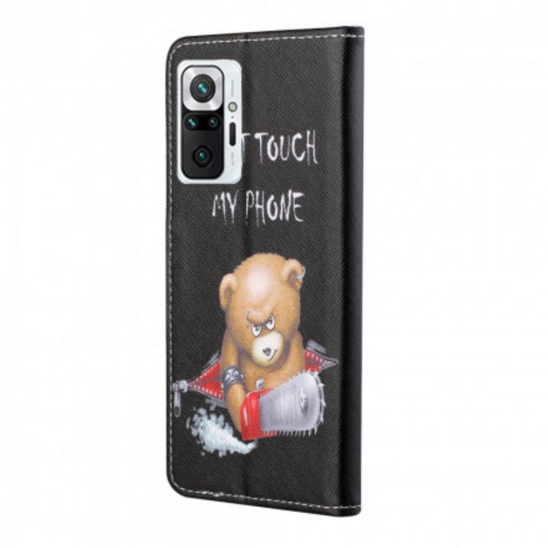 Custodia A Portafoglio Xiaomi Redmi Note 10 Pro Orso Pericoloso