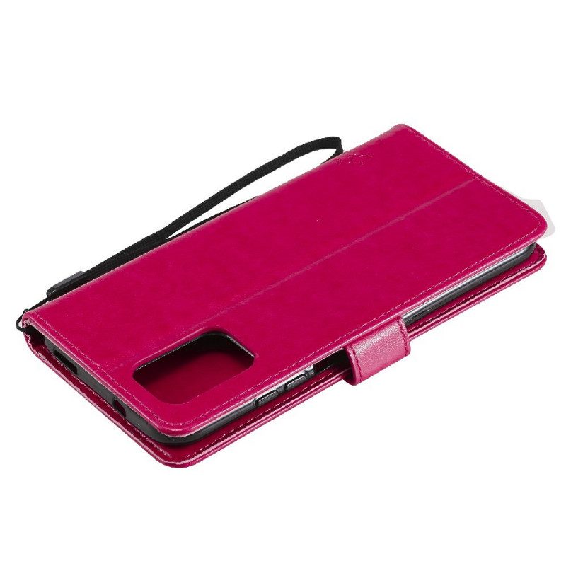 Custodia in pelle Xiaomi Redmi Note 10 Pro Albero E Gatto Strappy