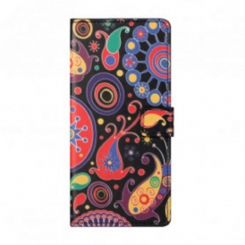 Custodia in pelle Xiaomi Redmi Note 10 Pro Disegno Della Galassia