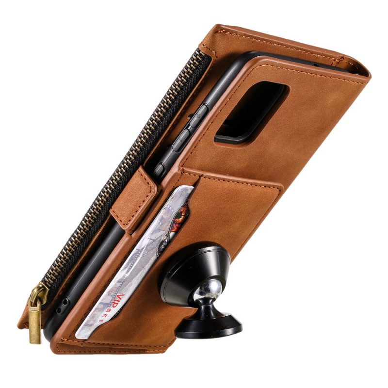 Custodia in pelle Xiaomi Redmi Note 10 Pro Portamonete E Portacarte