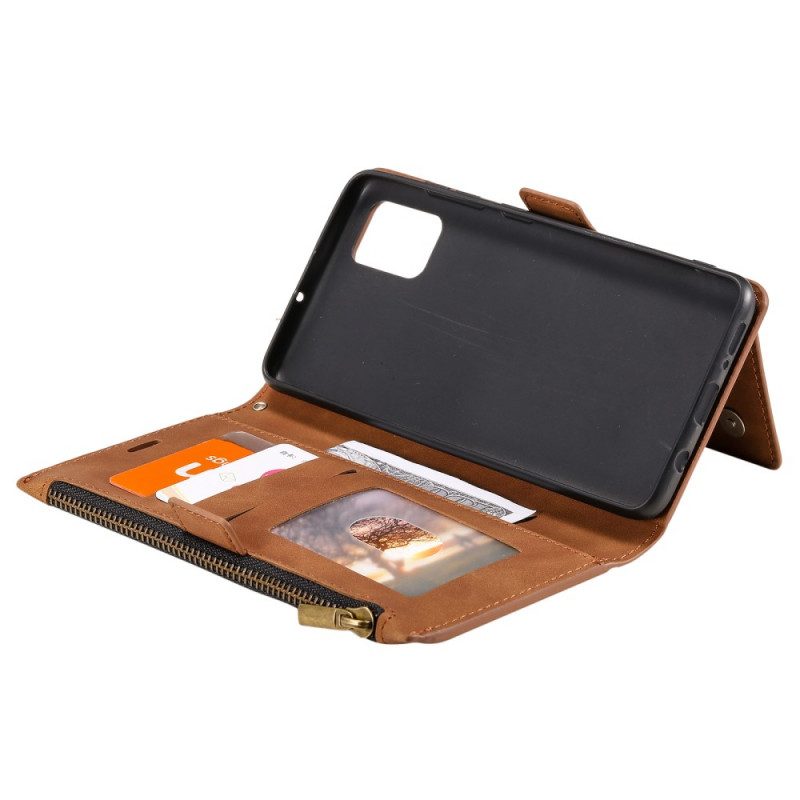 Custodia in pelle Xiaomi Redmi Note 10 Pro Portamonete E Portacarte