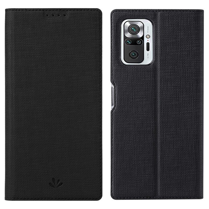Folio Cover Xiaomi Redmi Note 10 Pro Custodia in pelle Vili Dmx Testurizzato