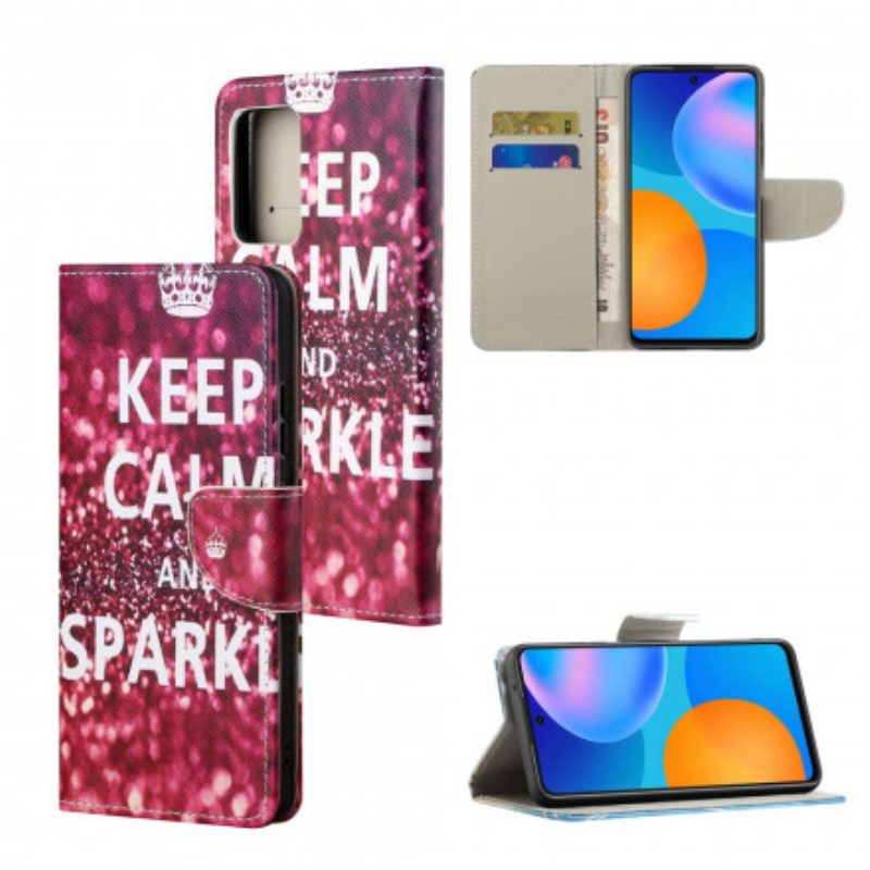 Folio Cover Xiaomi Redmi Note 10 Pro Mantieni La Calma E Scintilla