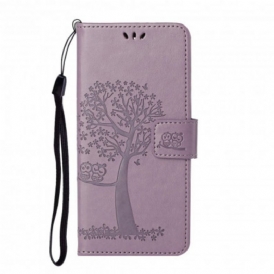 Folio Cover Xiaomi Redmi Note 10 Pro Perizoma Albero E Gufi
