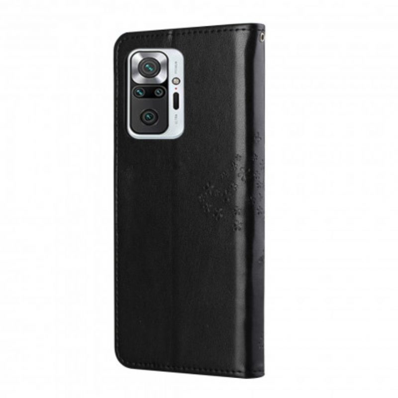 Folio Cover Xiaomi Redmi Note 10 Pro Perizoma Albero E Gufi
