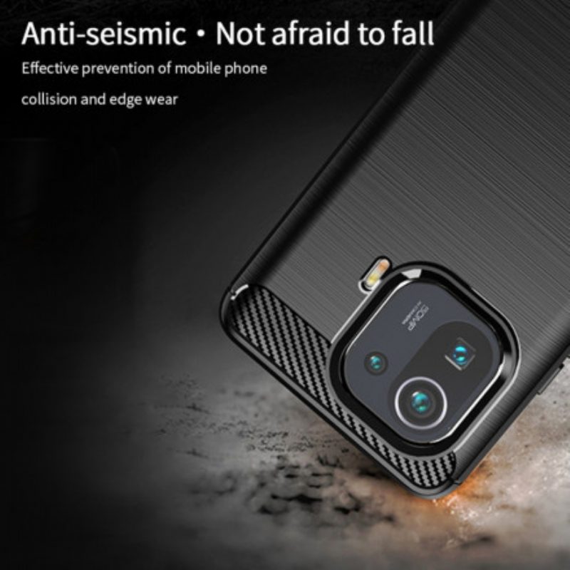 Cover Xiaomi Mi 11 Pro Fibra Di Carbonio Spazzolata Mofi