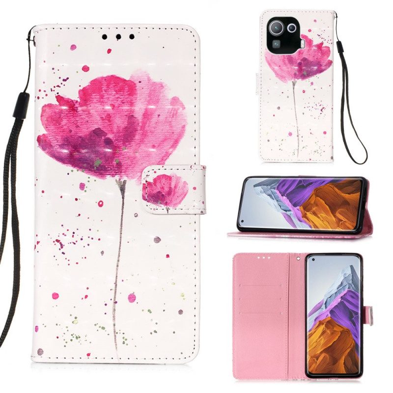 Cover Xiaomi Mi 11 Pro Papavero Dell'acquerello