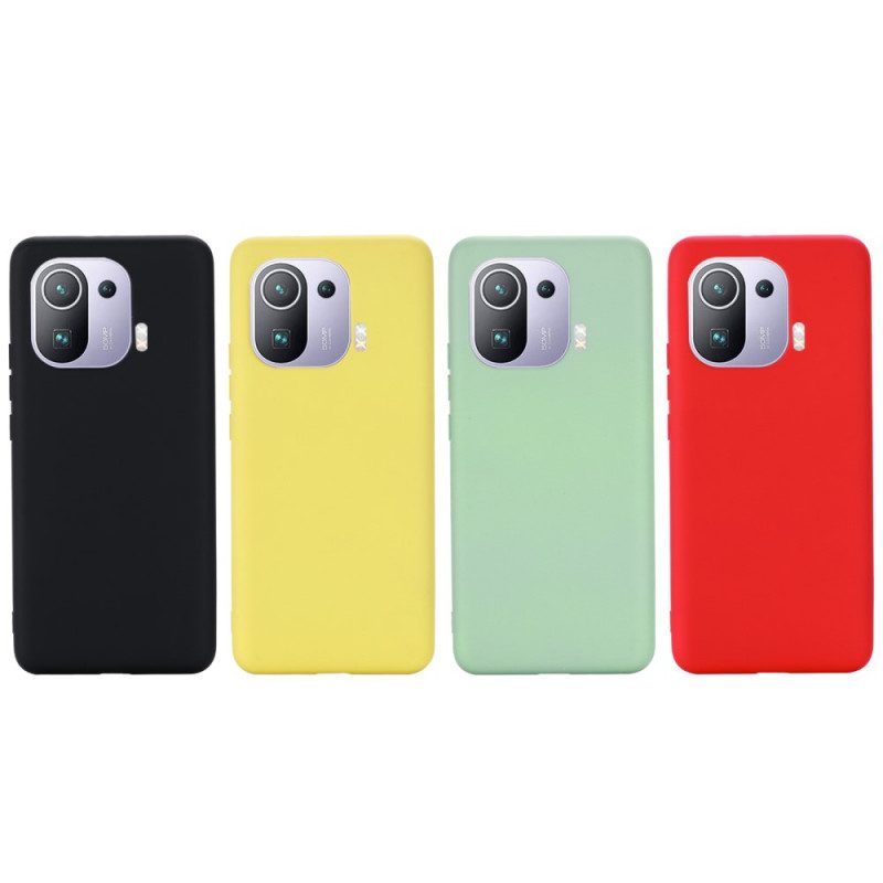Cover Xiaomi Mi 11 Pro Silicone Liquido Con Cordino