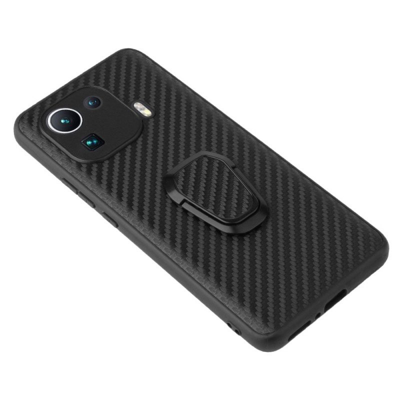 Cover Xiaomi Mi 11 Pro Supporto Anello In Fibra Di Carbonio