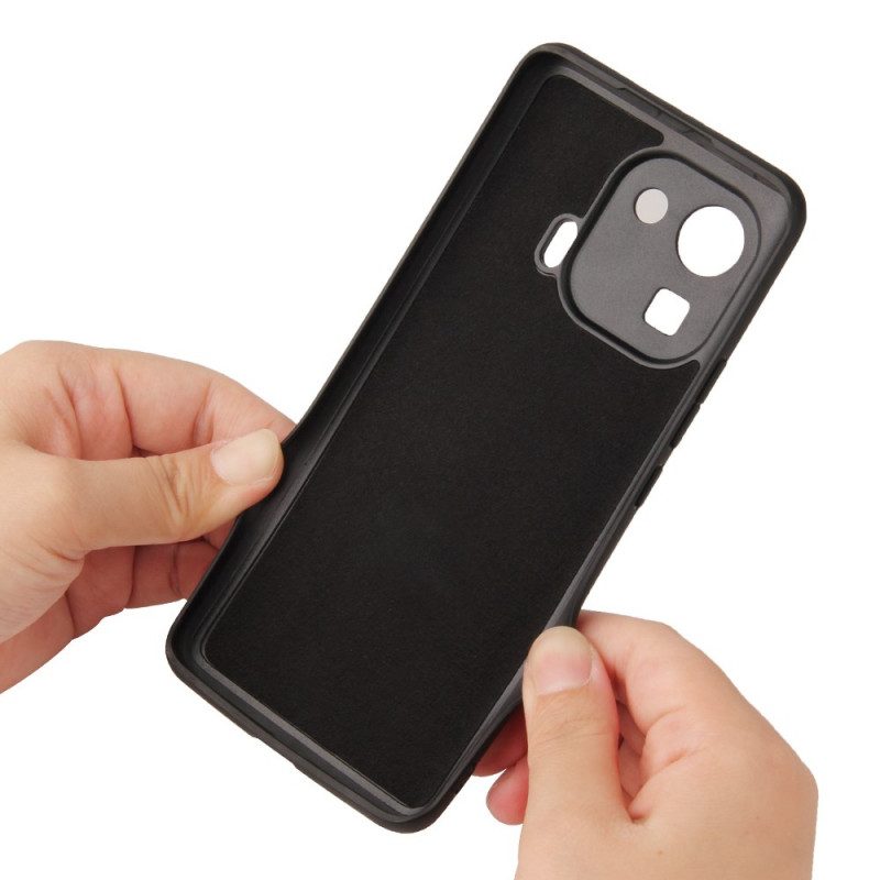 Cover Xiaomi Mi 11 Pro Supporto Anello In Fibra Di Carbonio