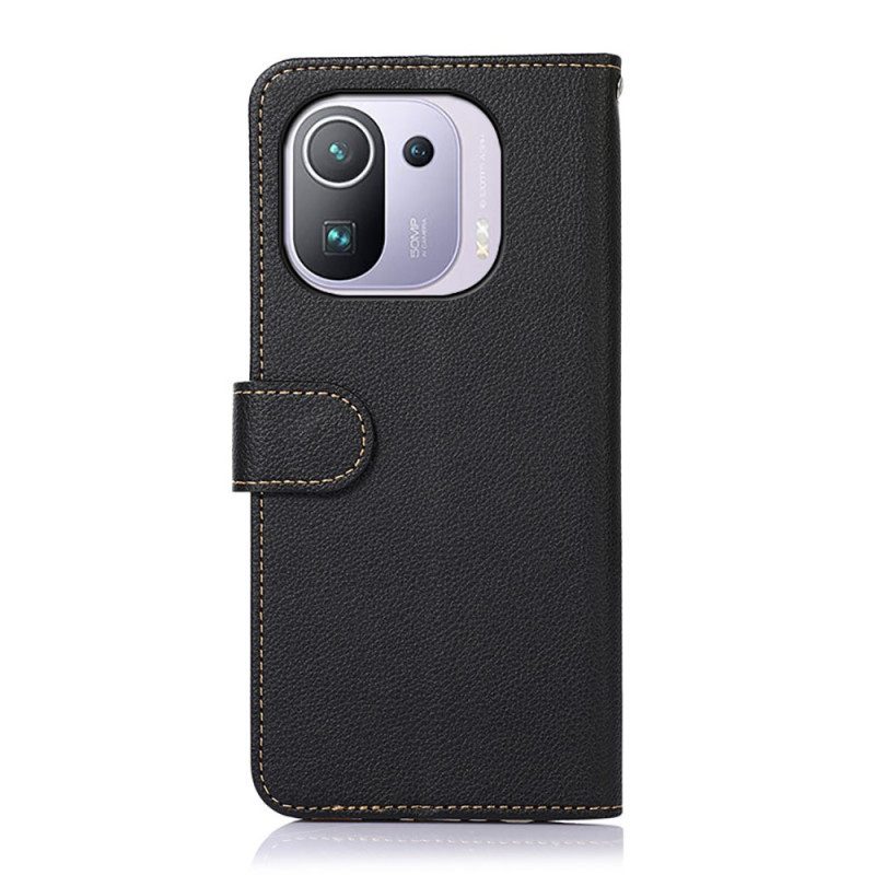 Folio Cover Xiaomi Mi 11 Pro Lychee Style Rfid Khazneh