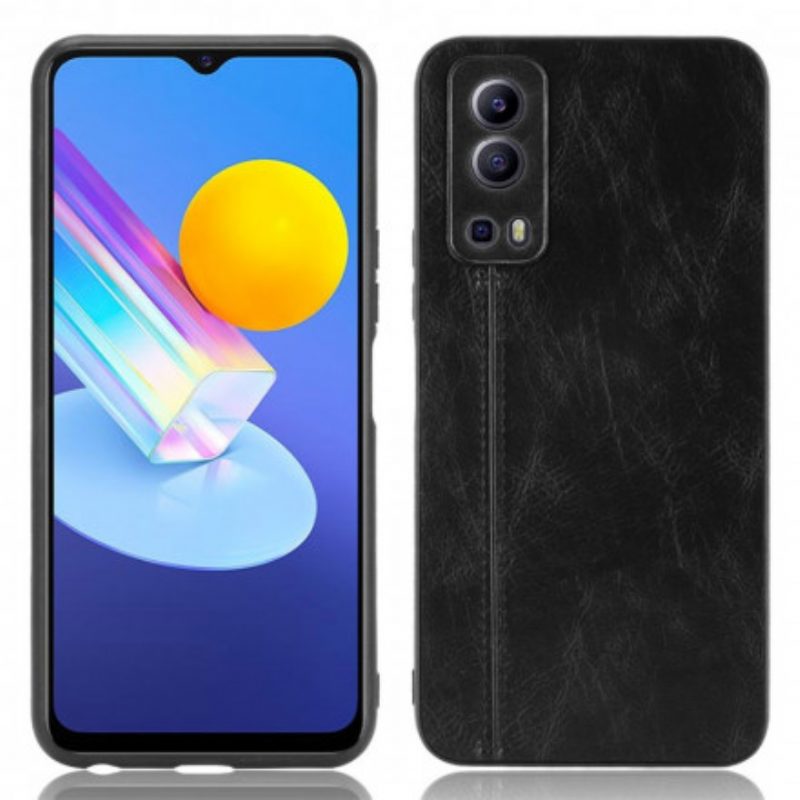 Cover Vivo Y72 5G Effetto Pelle Couture