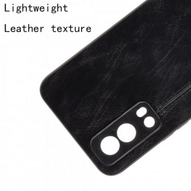 Cover Vivo Y72 5G Effetto Pelle Couture