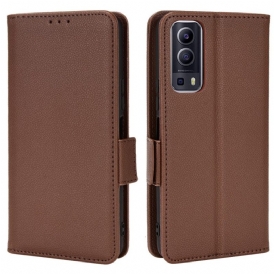 Custodia in pelle Vivo Y72 5G Folio Cover Flap Doppio Nuovi Colori