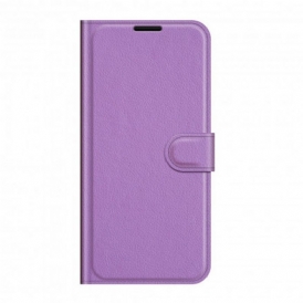 Folio Cover Vivo Y72 5G Classica Ecopelle Litchi