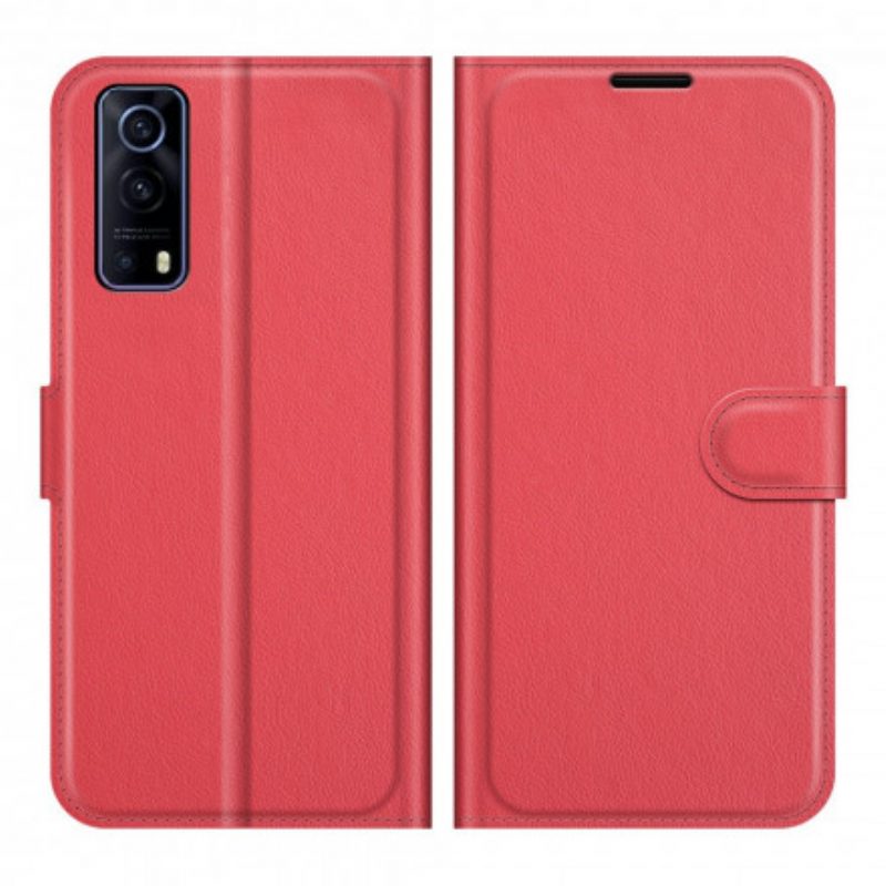 Folio Cover Vivo Y72 5G Classica Ecopelle Litchi