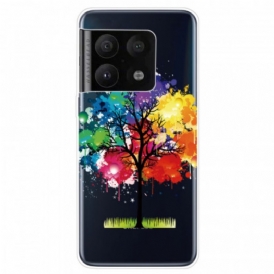 Cover OnePlus 10 Pro 5G Albero Dell'acquerello Senza Soluzione Di Continuità