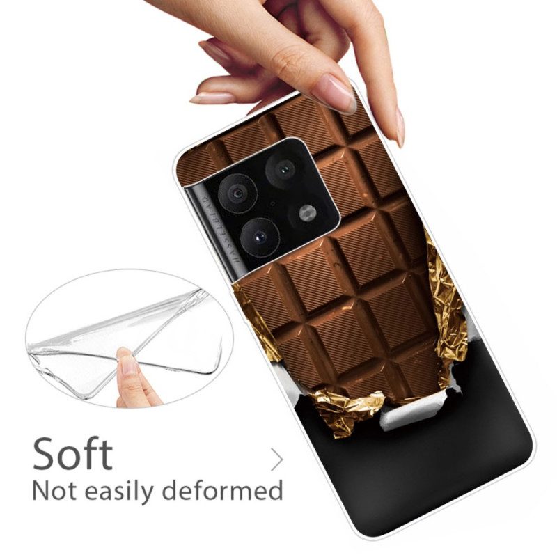 Cover OnePlus 10 Pro 5G Barretta Di Cioccolato Flessibile