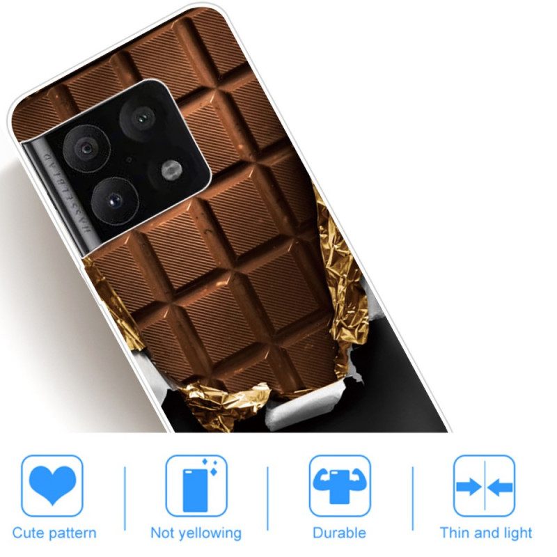 Cover OnePlus 10 Pro 5G Barretta Di Cioccolato Flessibile