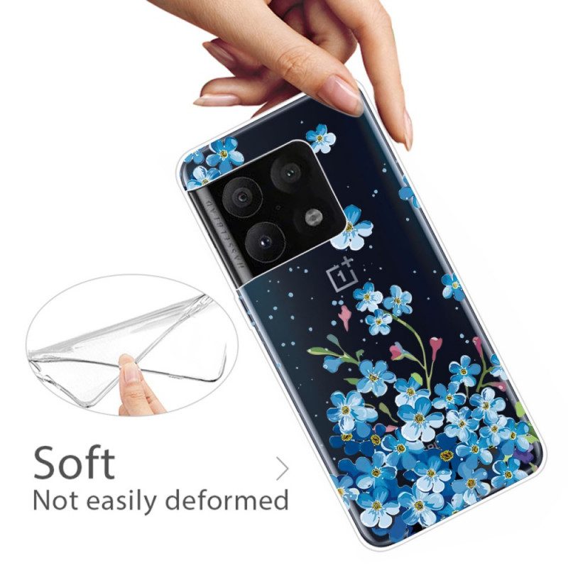 Cover OnePlus 10 Pro 5G Fiori Blu