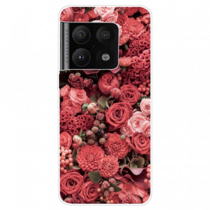 Cover OnePlus 10 Pro 5G Fiori Rosa