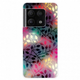 Cover OnePlus 10 Pro 5G Foglie Al Neon