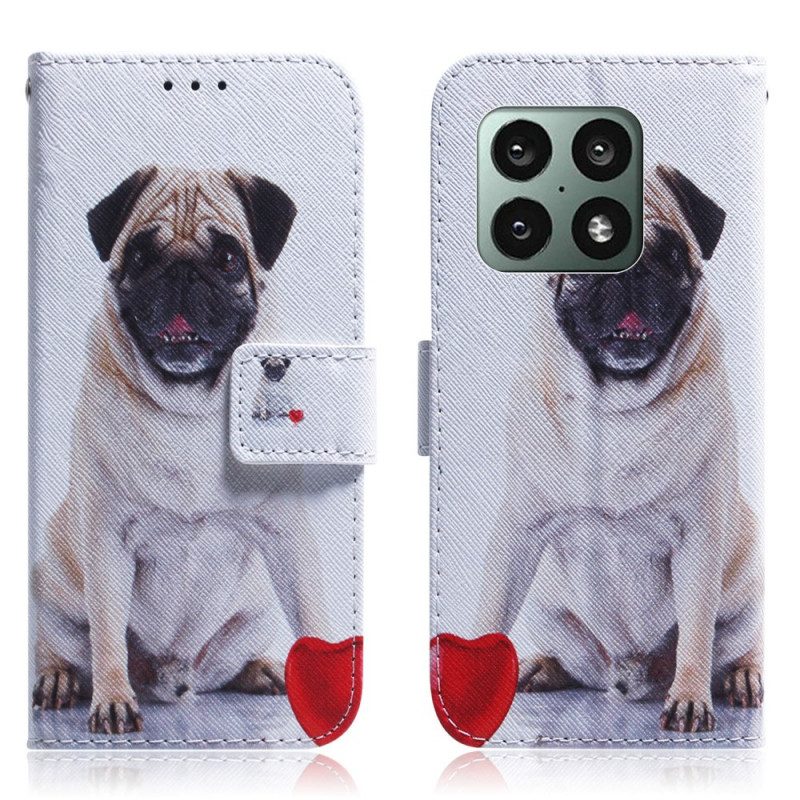 Custodia in pelle OnePlus 10 Pro 5G Cane Carlino