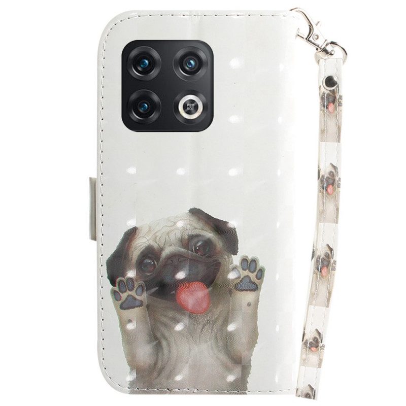 Custodia in pelle OnePlus 10 Pro 5G Cane Perizoma