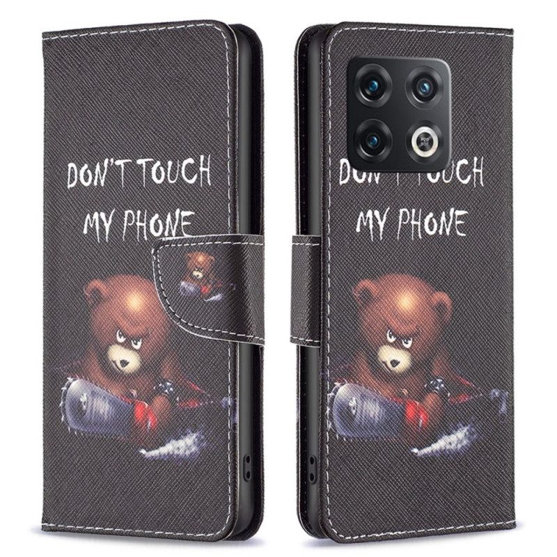 Custodia in pelle OnePlus 10 Pro 5G Orso Pericoloso