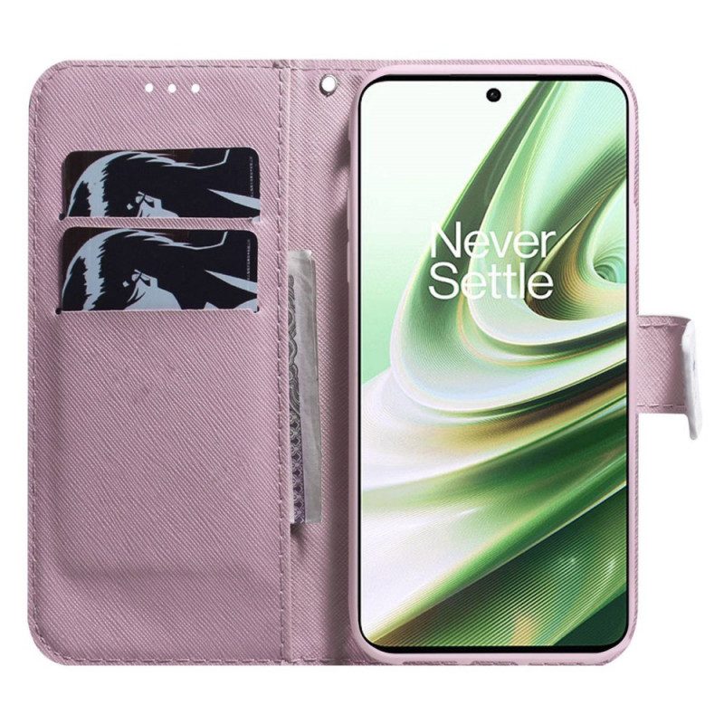 Custodia in pelle OnePlus 10 Pro 5G Perizoma Gatti